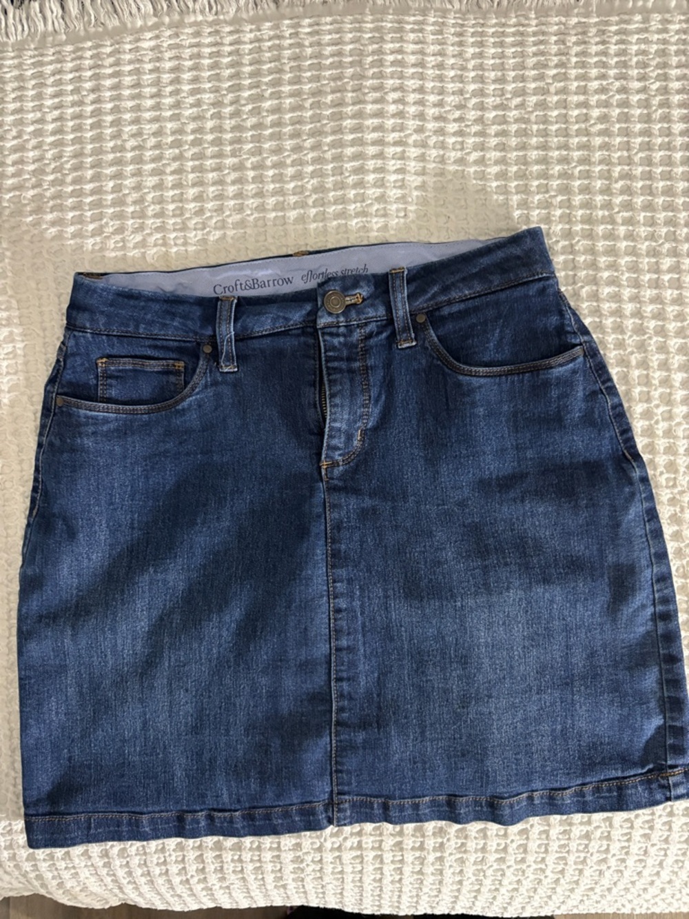 Croft & Barrow Indigo Denim Mini Skirt